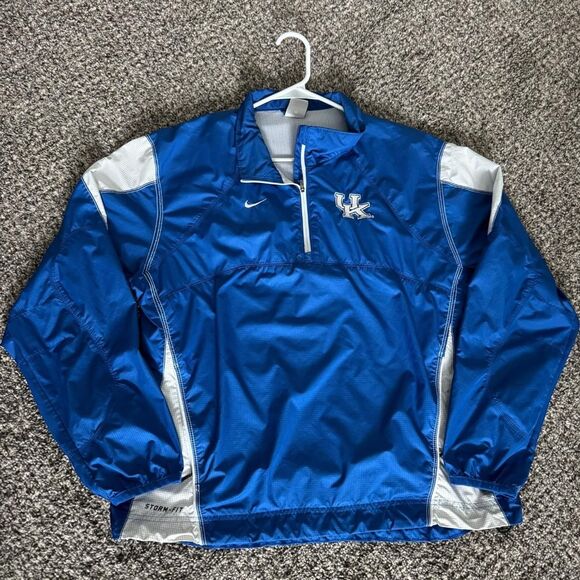 Vintage Nike University of Kentucky 1/4 Zip Windbreaker Jacket - Picture 1 of 5